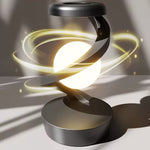 🌀✨ Lámpara de Mesa Flotante Giratoria – Magia y Estilo en un Solo Toque! ✨🌀