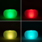 Asiento Hinchable con LED Multicolor y Mando a Distancia Pulight InnovaGoods