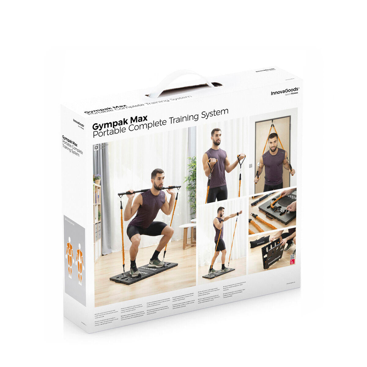 Sistema de Entrenamiento Integral Portátil con Guía de Ejercicios Gympak Max InnovaGoods