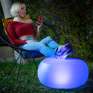 Asiento Hinchable con LED Multicolor y Mando a Distancia Pulight InnovaGoods