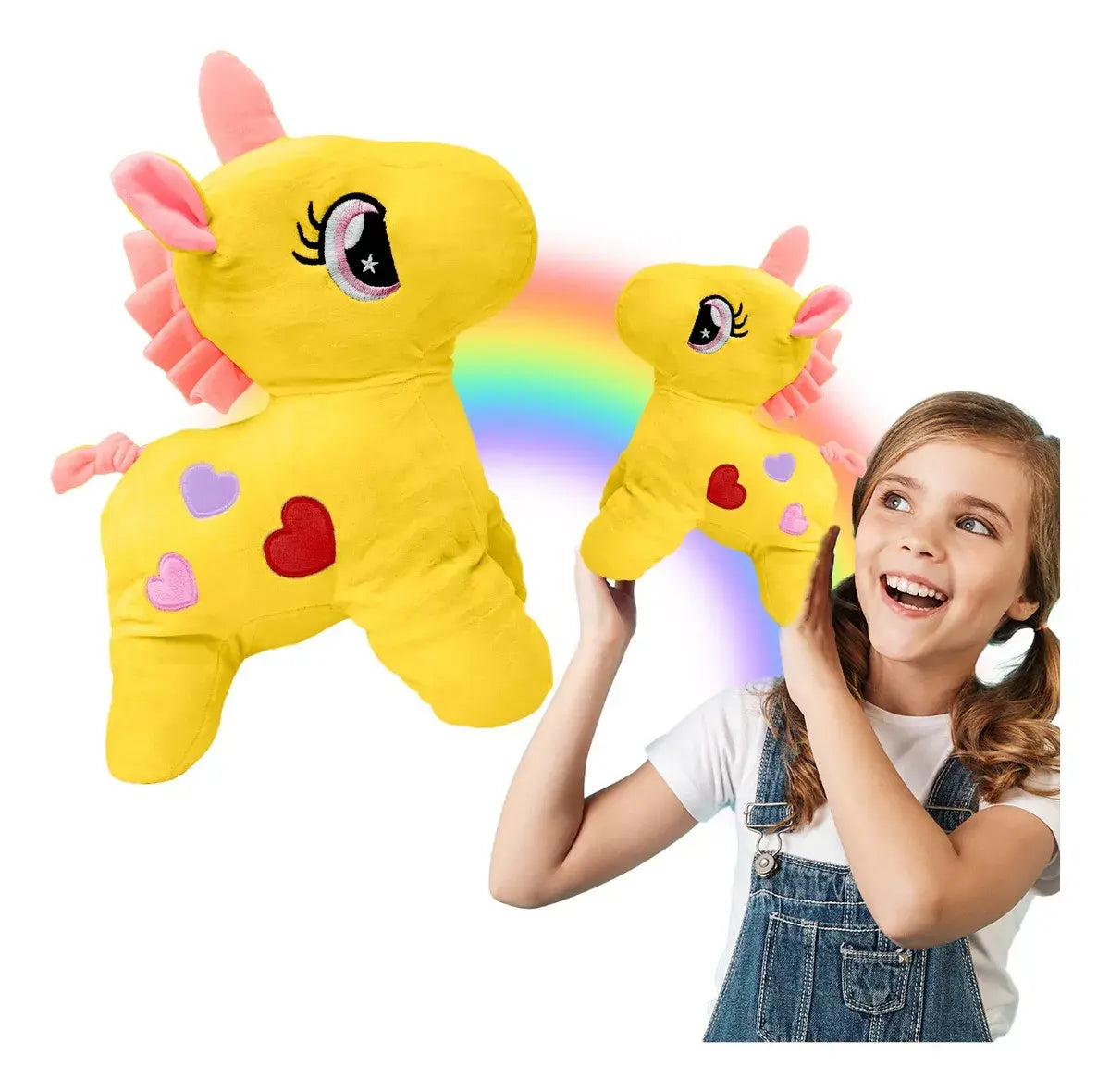 Unicornio de Peluche Amarillo